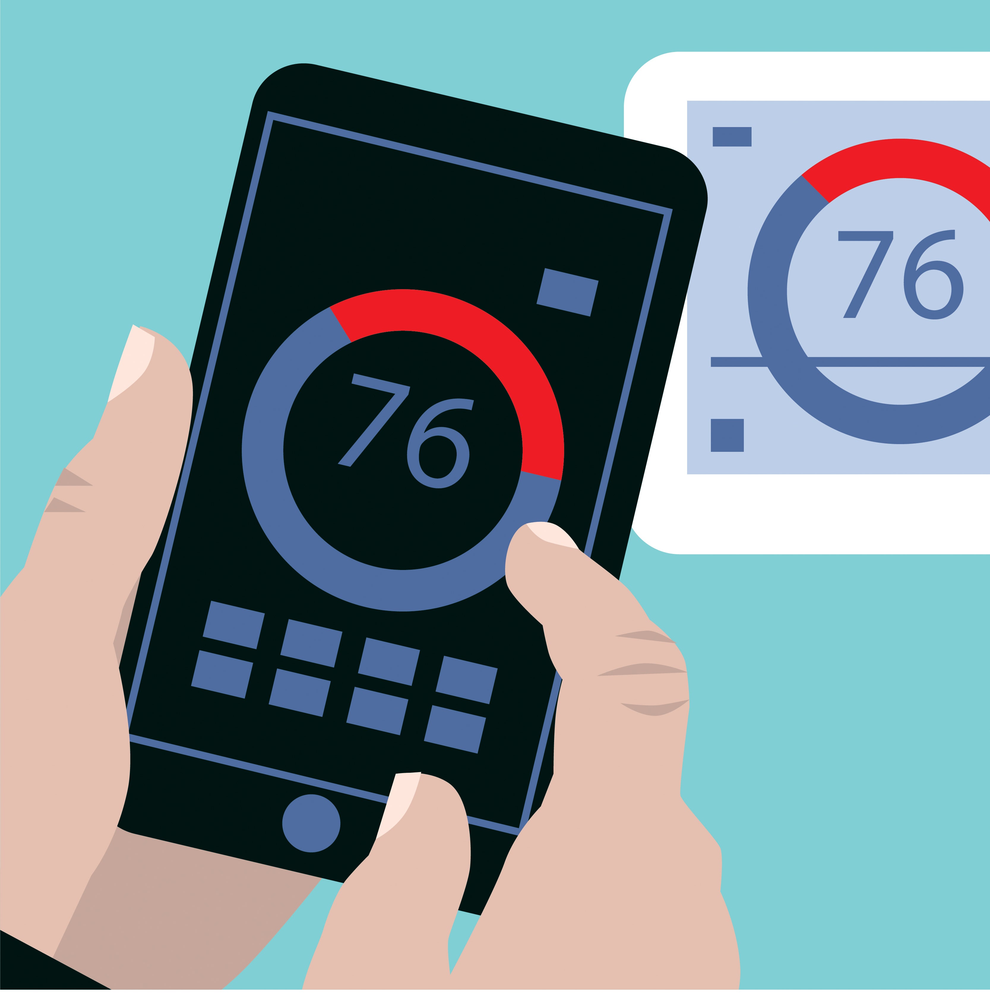 graphic of thermostat