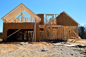 image of a house under construction