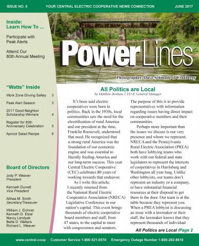 June 2017 Power Lines